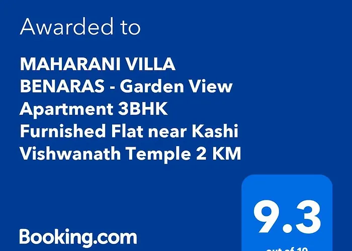 Maharani Villa Benaras - Garden View Apartment 2Bhk Furnished Flat Near Kashi Vishwanath Temple 2 Km